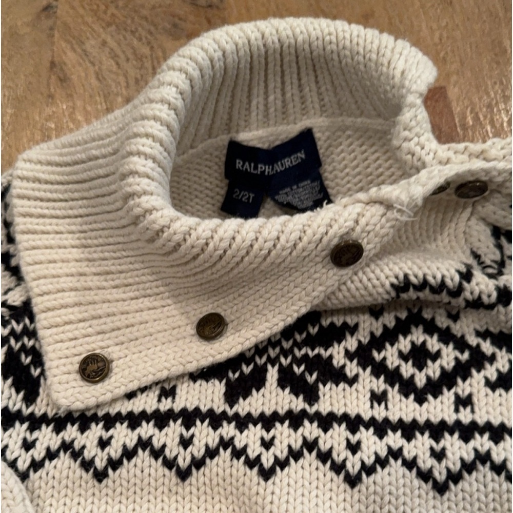 RALPH LAUREN • Fair Isle • Girls Size 2T • Classic Winter Sweater - Picture 2 of 6